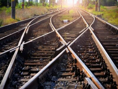 Un binario ferroviario