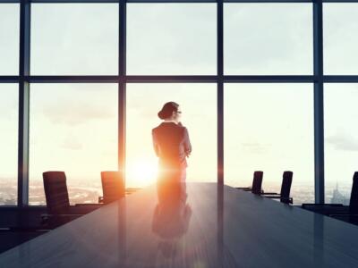 Una donna a capo di un'azienda