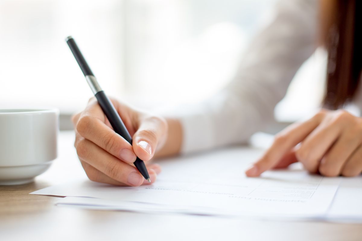 scrivere a penna