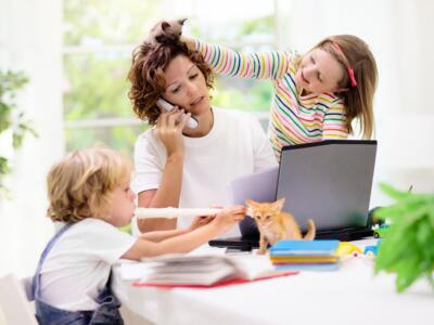 mamma in smart working