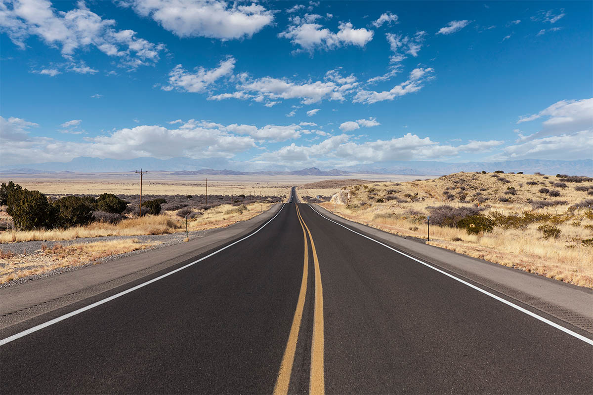 strada nel deserto