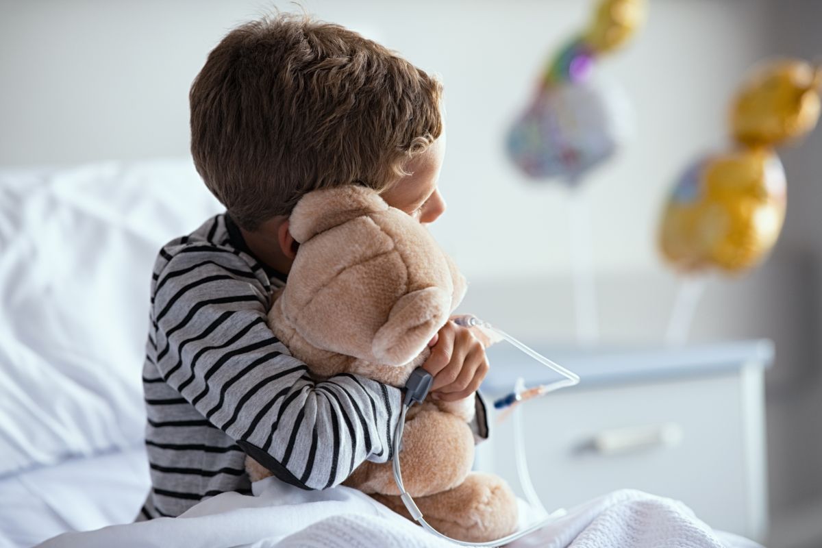 Bambino in ospedale