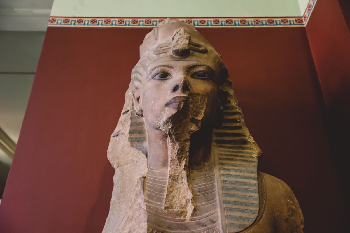 Foto statua egizia antica
