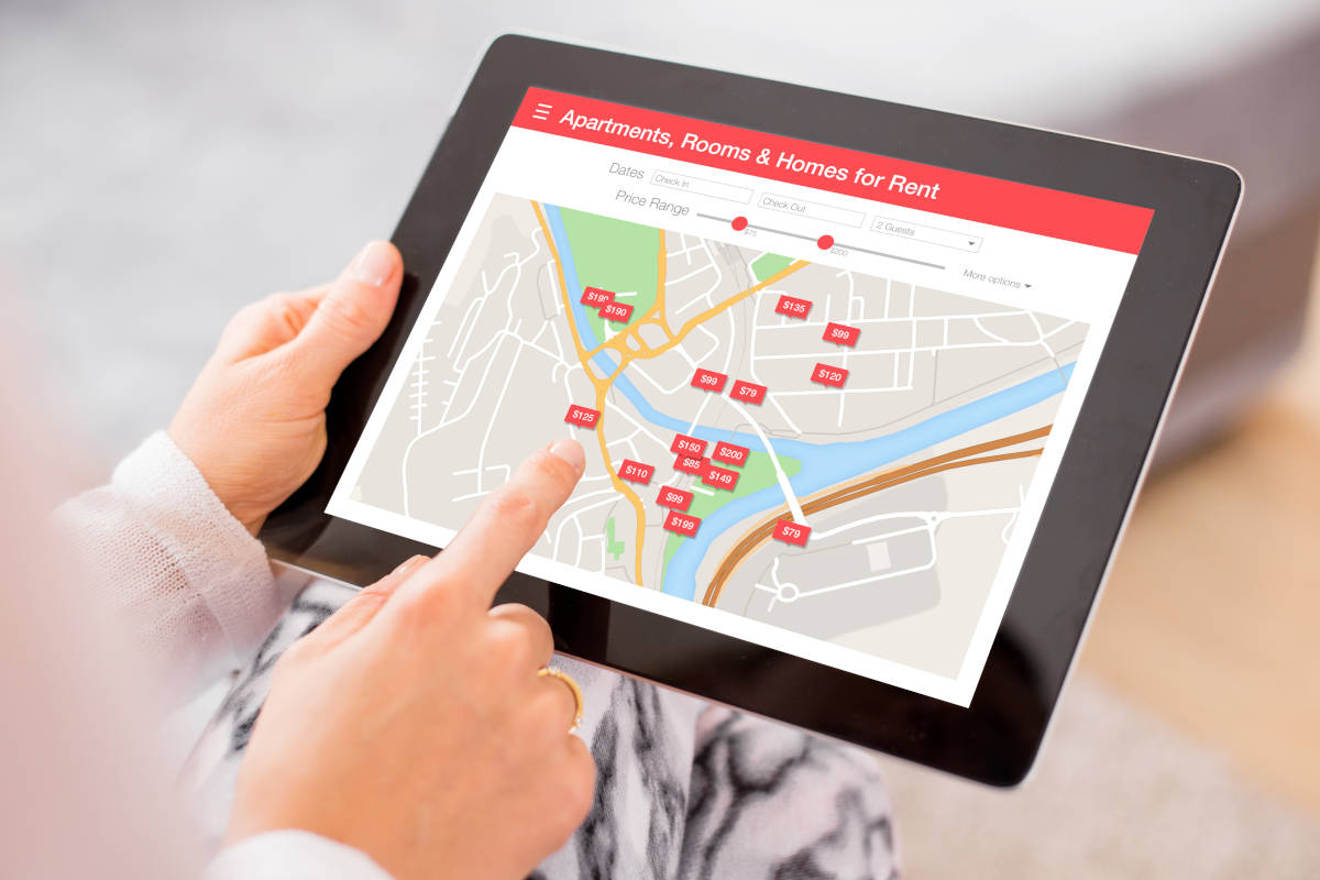 Ricerca case su Airbnb