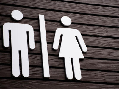 insegna bagno uomo donna