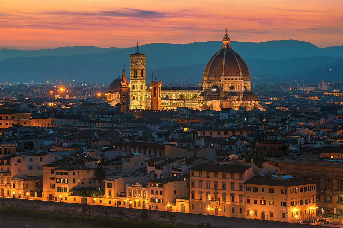 Firenze di notte da Piazzale Michelangelo