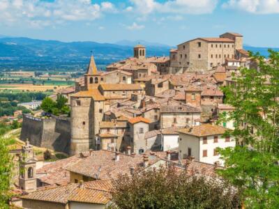 Panoramica Anghiari Arezzo Toscana Italia