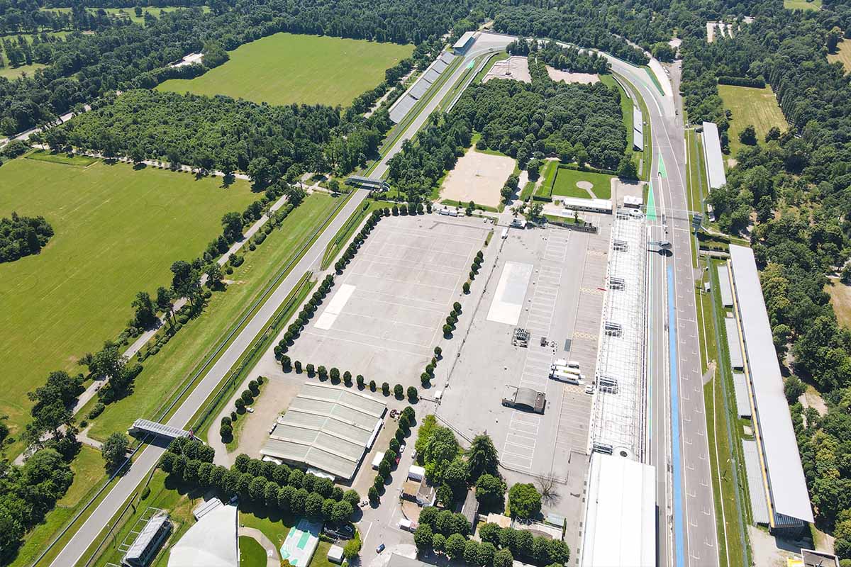 L'Autodromo di Monza dall'alto