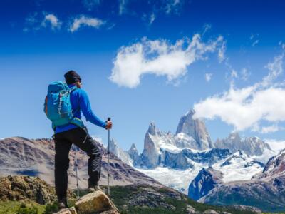 escursionista montagna patagonia