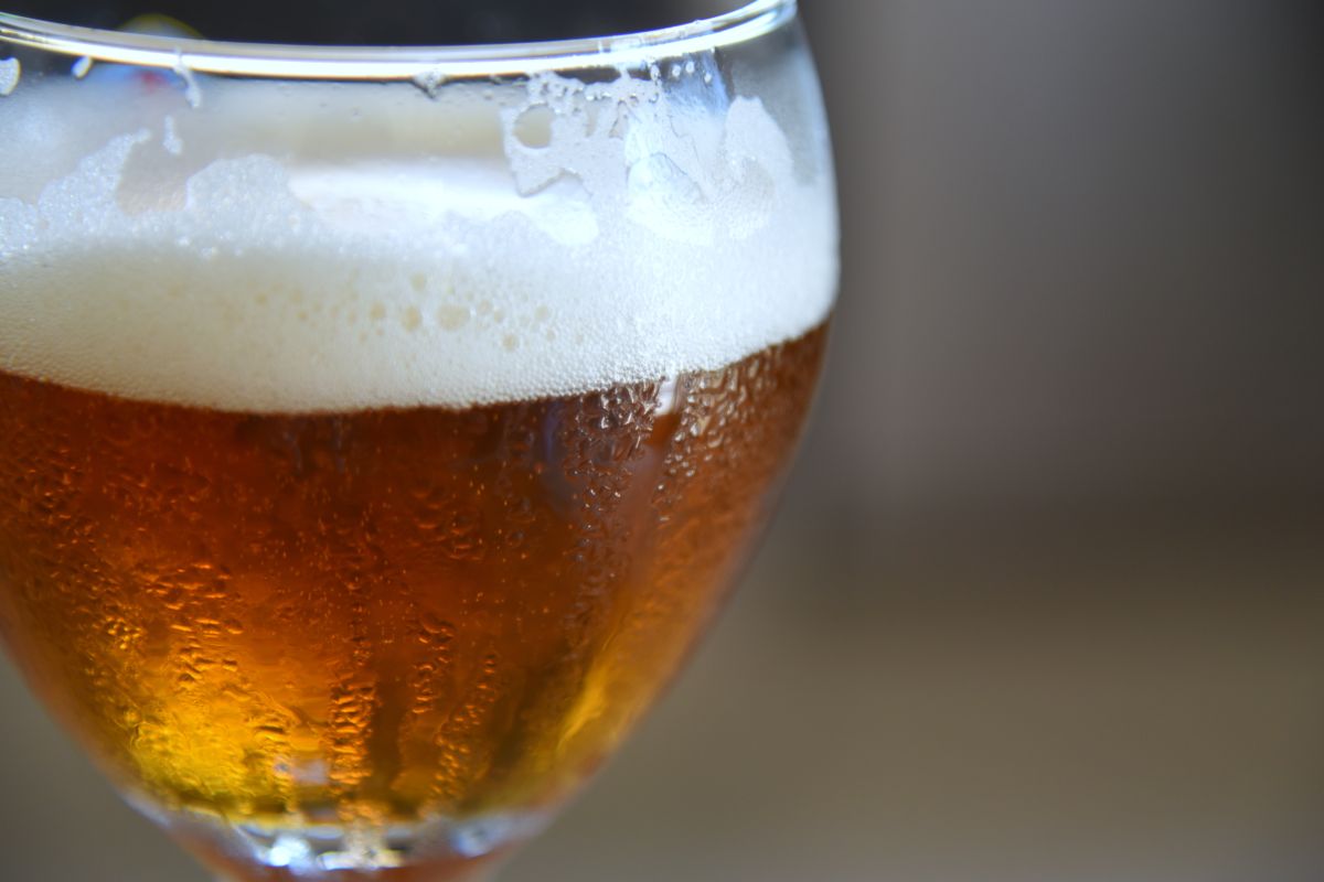 Un bicchiere di birra