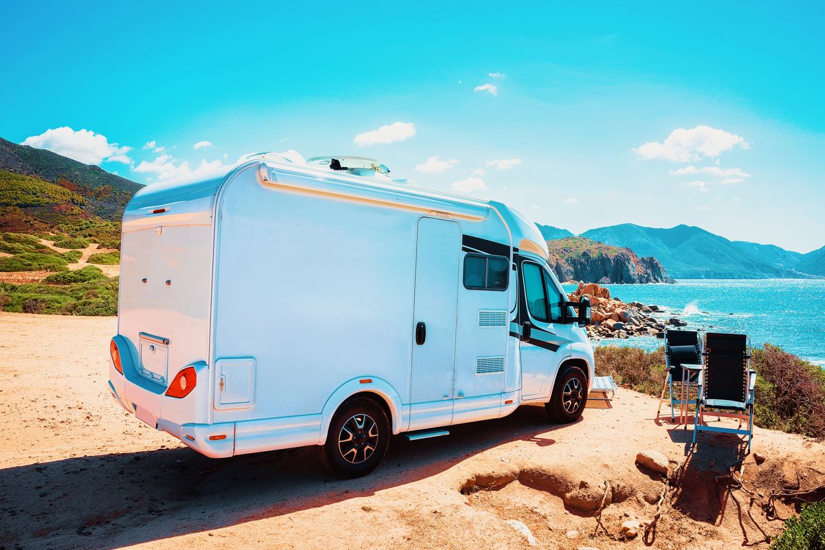 camper mare spiaggia