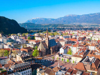 Una panoramica di Bolzano