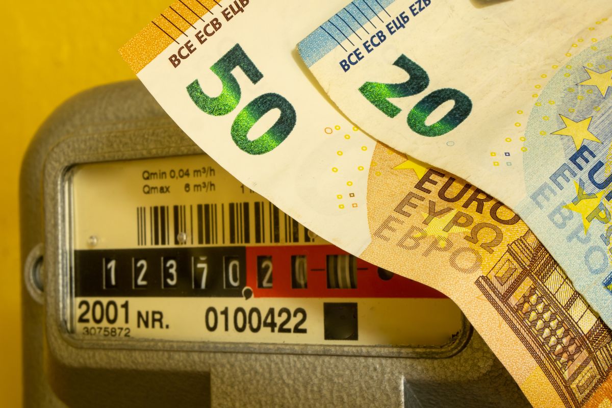Un contatore del gas e 70 euro