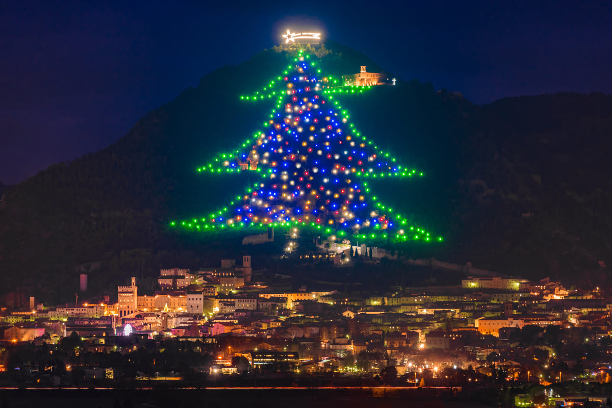 Albero di Natale a Gubbio