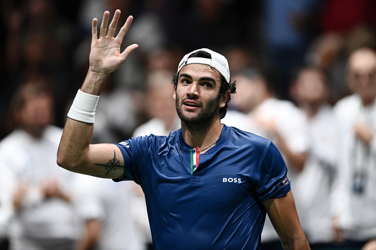 Un primo piano di Matteo Berrettini