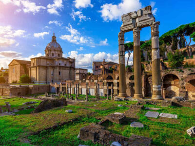 panoramica foto foro cesare a roma
