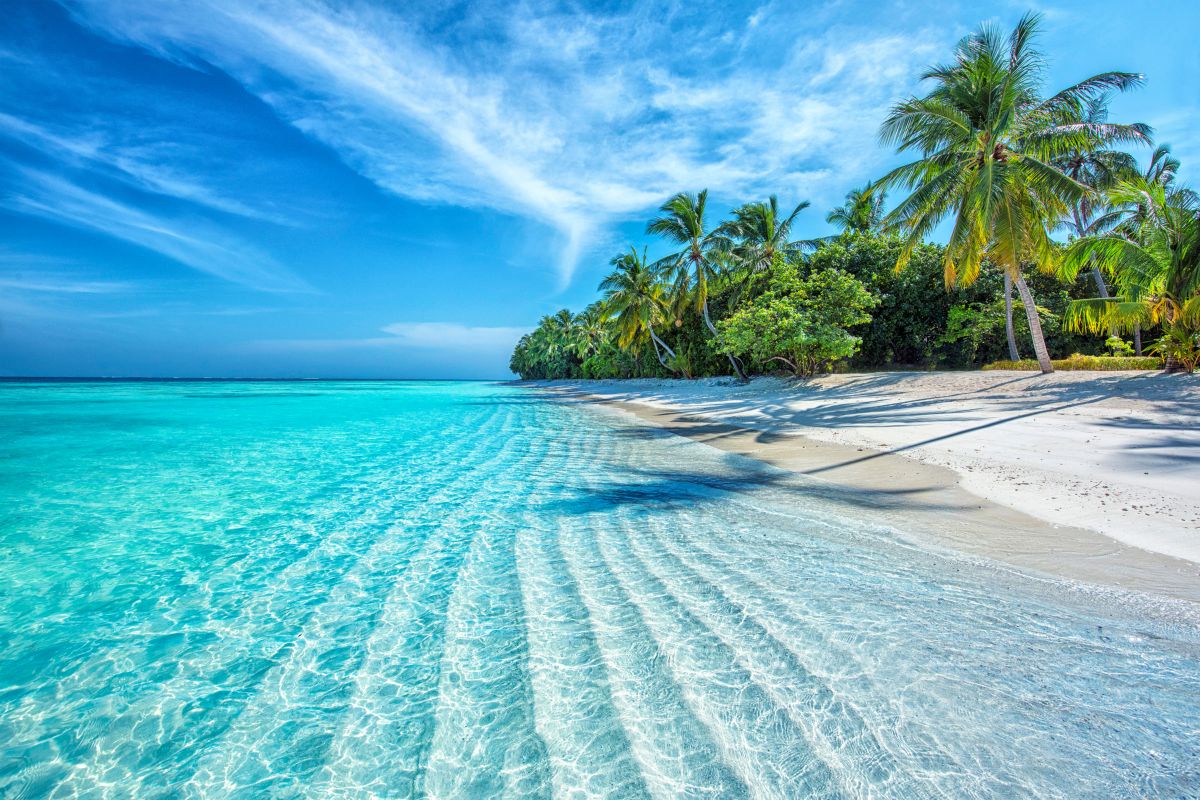 Spiaggia delle Maldive