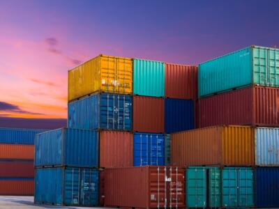 I container in un interporto