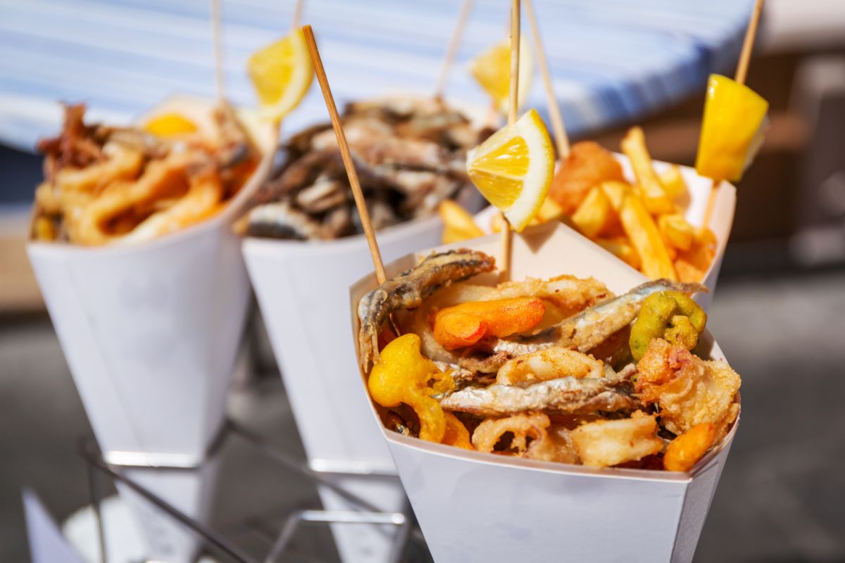 Il cuoppo di mare fritto