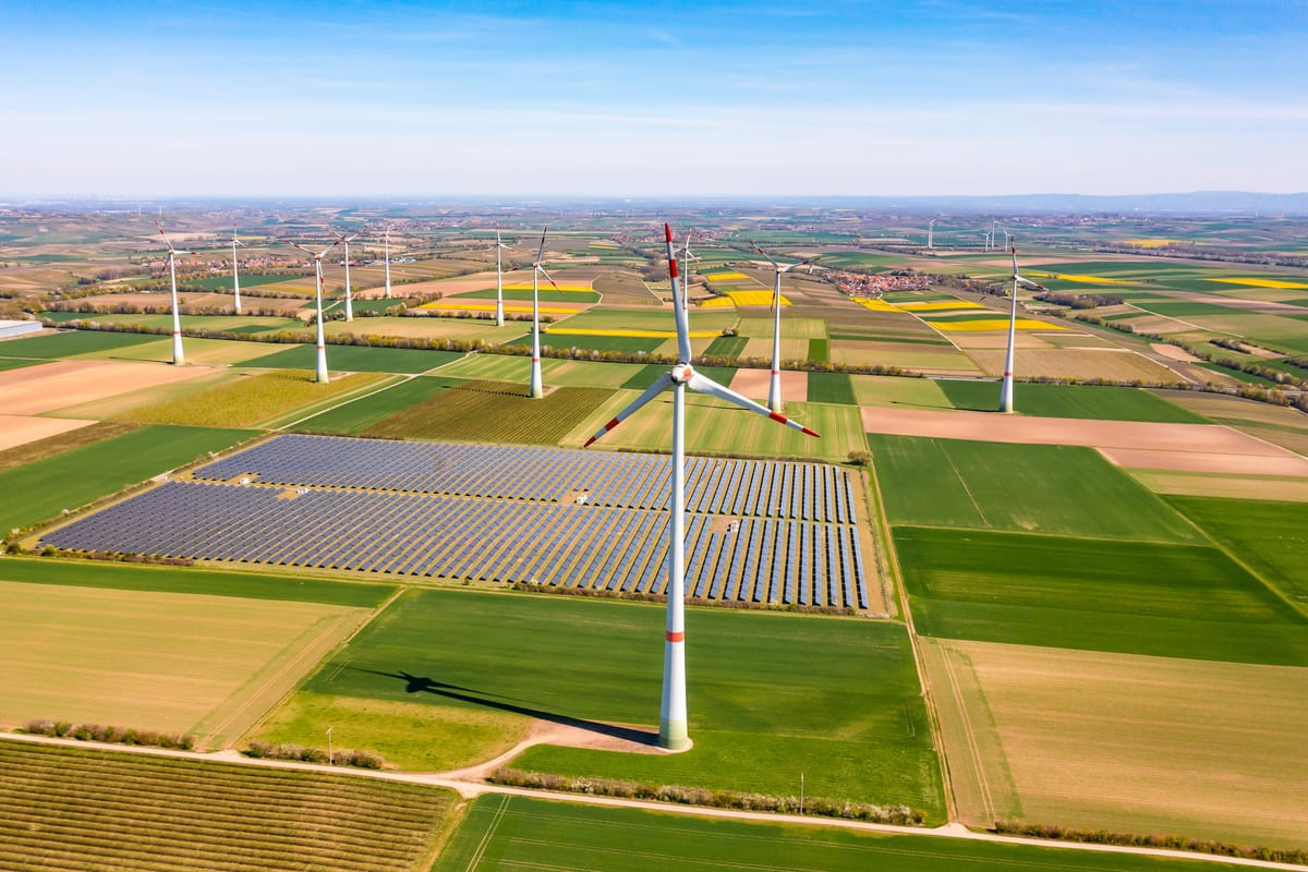 Un parco agrovoltaico