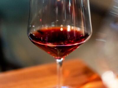 Calice di vino rosso