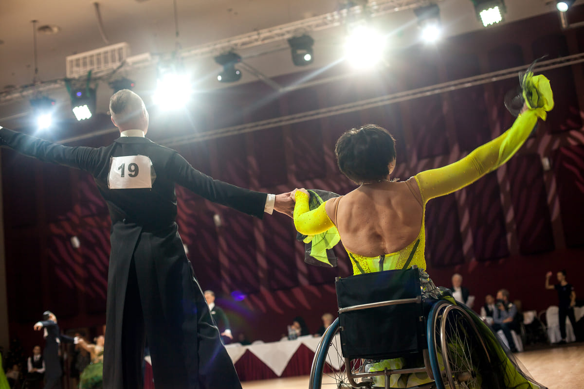 Una gara di danza paralimpica