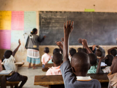 I bambini in una scuola dell'Africa