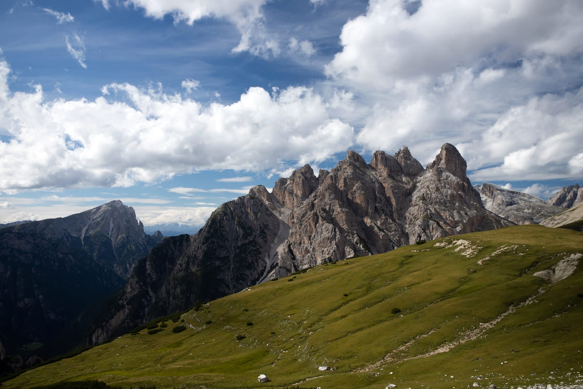 Il paesaggio di Cadini di Misurina sulle Dolomiti