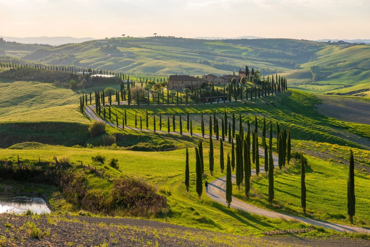 Un agriturismo in Val d'Orcia