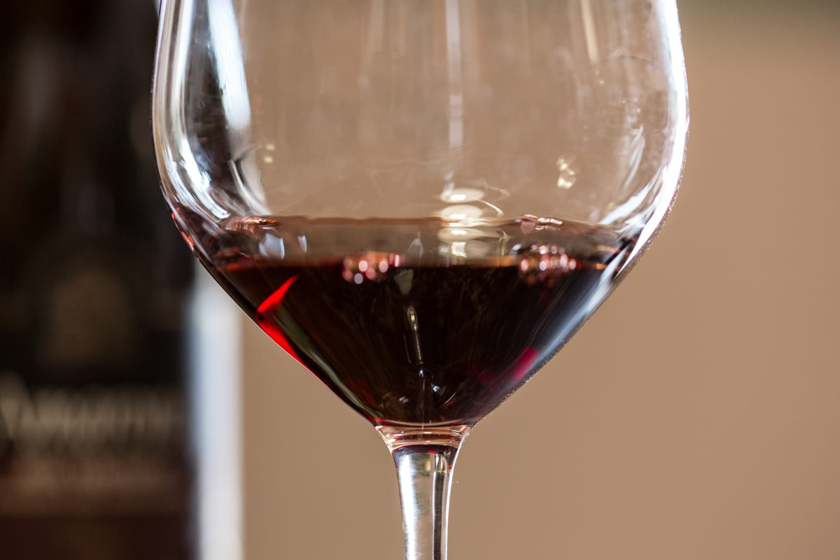 Un bicchiere di Amarone della Valpolicella