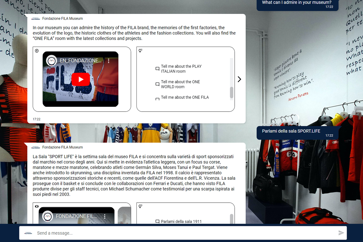 Fondazione Fila Museum e IVE Web app