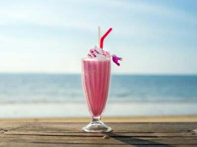 Un milkshake in spiaggia