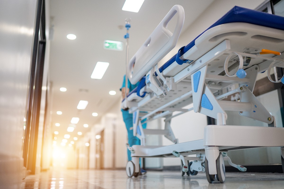 Un letto d'ospedale