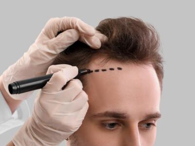 Preparazione a trapianto capelli
